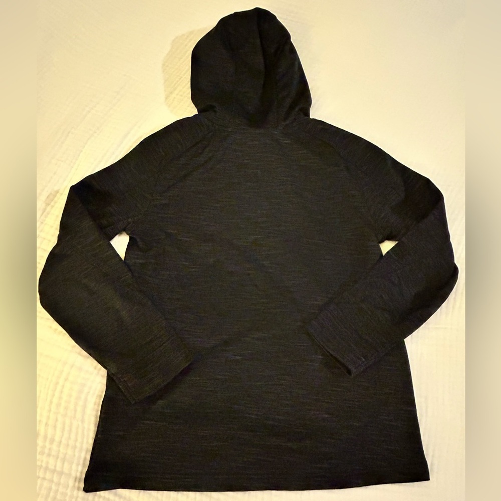 Majestic NEW YORK YANKEES boys heather black size Medium (10-12) Hoodie NYY EUC - Picture 6 of 7